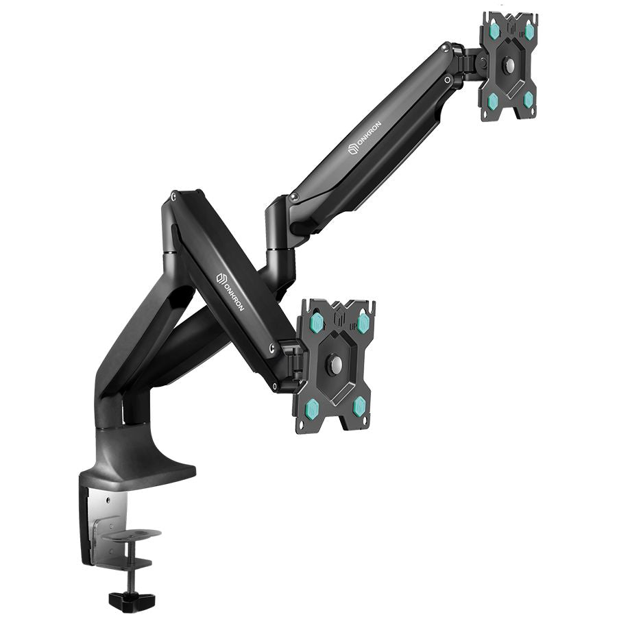 Telerite tarvikud ONKRON  ONKRON Dual Monitor Desk Mount Stand for 13 to 32-Inch LCD LED Monitors up to 9 kg, Black
