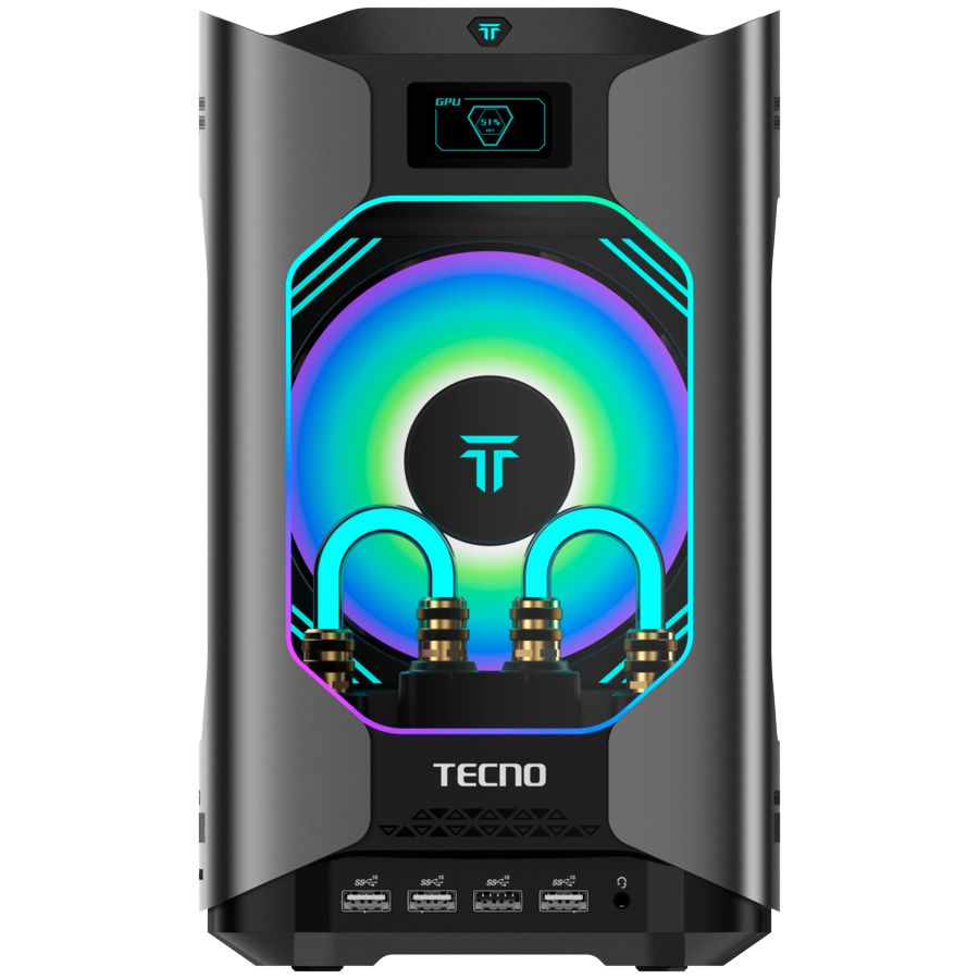 Sülearvuti TECNO  TECNO PC MEGAMINI GAMING G1 Intel i7-13620H DDR5 16Gb SSD 1Tb RTX4060 8Gb Water Cooling WiFi 6 BT 5.2 RJ45 2.5G 2xUSB 3.2 2xUSB 3.1 2xUSB2.0 1xThunderbolt 1xTypeC Full 2xHDMI 1xSD3.0 1xOculink 63Gb/s 1x3.5 Windows11