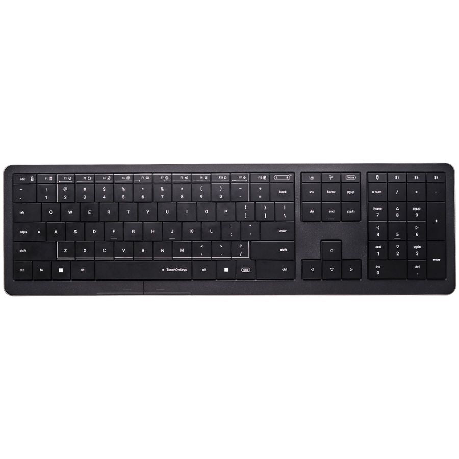 Arvuti klaviatuur CLEVETURA  CLEVETURA CLVX 1 Touch-On-Keys AI Wireless Keyboard, ANSI US Windows Layout, Scissor Switches, Aluminum Chassis, Interactive RGB, Windows/Linux/MacOS support