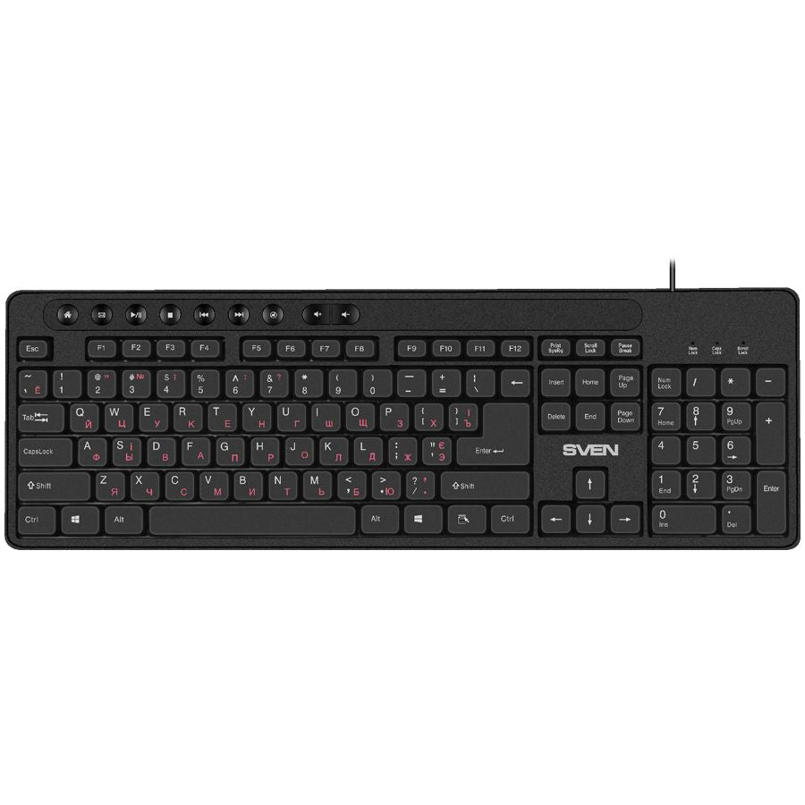 Arvuti klaviatuur Sven  Keyboard SVEN KB-C3060 black