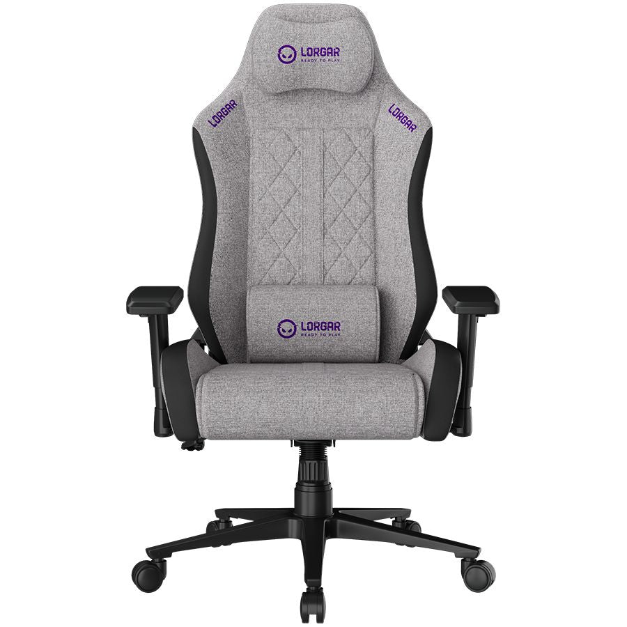 Computer chairs / desks LORGAR  LORGAR CHA41, Ergonomic Gaming Chair Advanced, premium anti-stain fabric, Grey